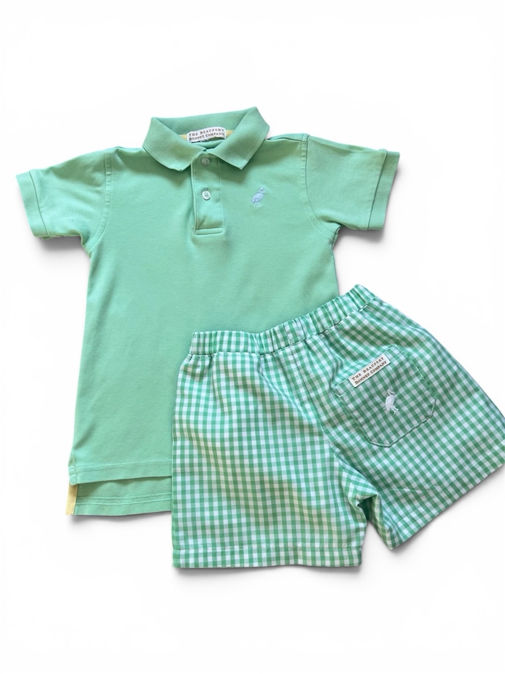 The Beaufort Bonnet Company Mint Green Polo Shirt for Kids
